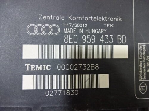 Modulo Electrónico Confort Audi A4 8E0959433BD 8EO959433BD 00002732B8