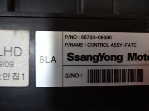 A/C Clima panel de control SSANGYONG KYRON 6870009080 68700-09080
