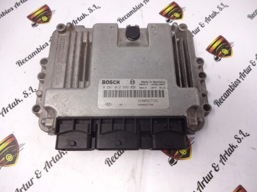 0281012589 8200527725 8200527756 Centralita del motor Renault 0281012589 8200527725 8200527756