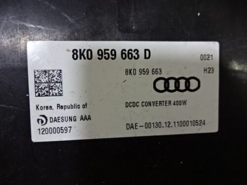 Transformador de Tensión Estabilizador Audi 8K0959663D 8KO959663D 8K0959663