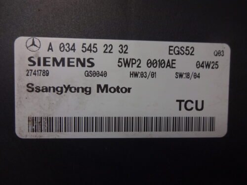 Módulo transmisión Ssangyong REXTON A0345452232 5WP20010AE EGS52