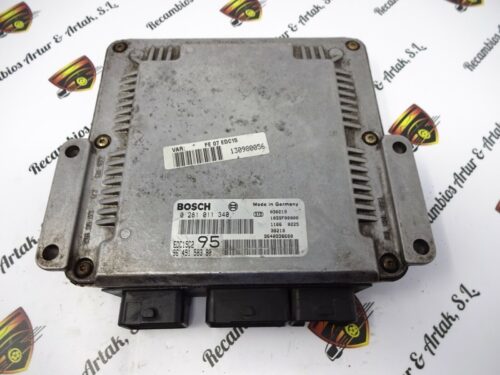 Centralita del motor Peugeot Citroën Bosch 9649158380 0281011340
