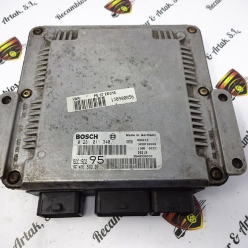 Centralita del motor Peugeot Citroën Bosch 9649158380 0281011340