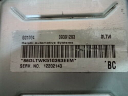 Centralita del motor Opel Astra 09391283 G01004 DLTW 12202143 09391283DLTW BC