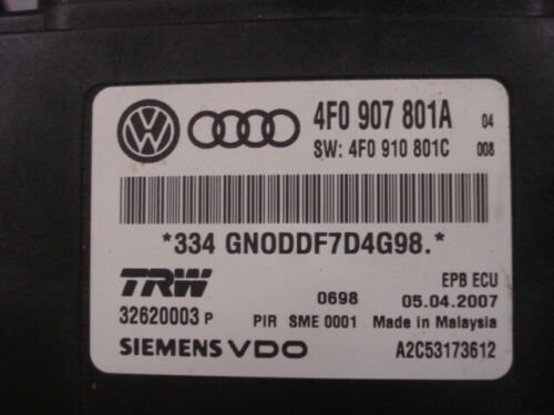 Centralita Knorr-freno EPB Audi 4F0907801A 4F0910801C 4FO907801A 4FO910801C