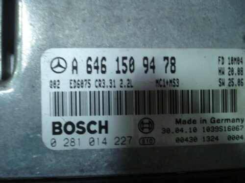 Centralita del motor Mercedes-Benz VITO VIANO  A6461509478 0281014227