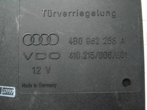 4B0962258A Controlador Confort Audi A6 4B0962258A VDO 410 215/ 006/ 001 4BO962258A