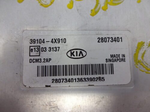 Centralita del motor KIA Carnival 391044X910 39104-4X910 R0412C001G