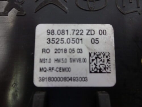 Clima panel de control Peugeot Expert Citroen 98081722 98081722ZD