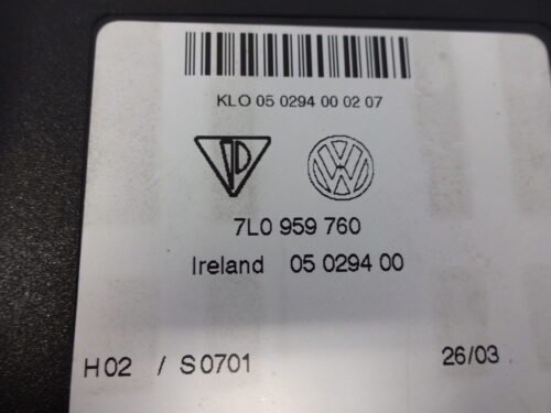 Unidad de control Porsche VW Touareg 7L0959760 7LO959760 05029400