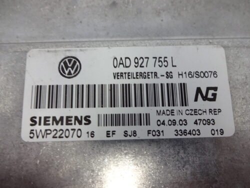 Unidad de control de distribución engranaje VW Touareg 0AD927755L 5WP22070