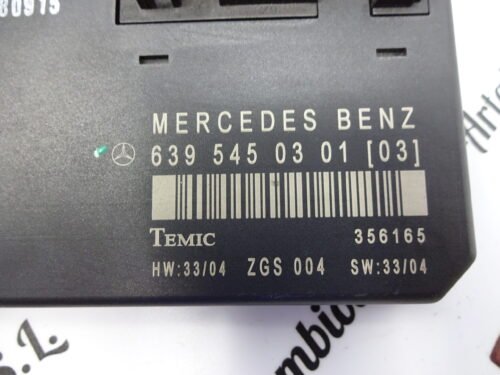Controlador Confort Mercedes Vito W639 2003 6395450301 (03) A6395450401 356165 ZGS 004