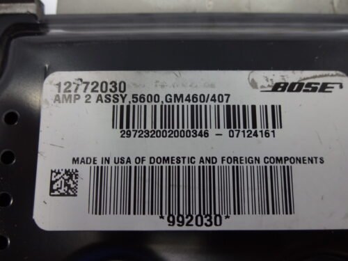 Amplificador BOSE SAAB 12772030 ASSY,5600 GM460/407