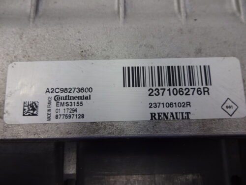 Centralita del motor Renault DACIA DUSTER 237106276R 237106102R EMS3155