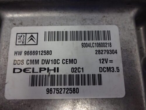 Centralita del motor CITROEN Peugeot 9675272580 HW 9666912580
