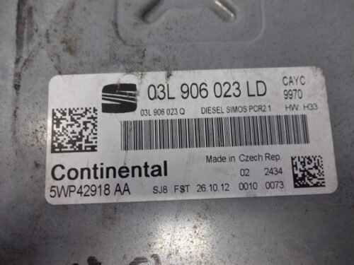 Centralita del motor SEAT IBIZA 03L906023LD CONTINENTAL 5WP42918AA