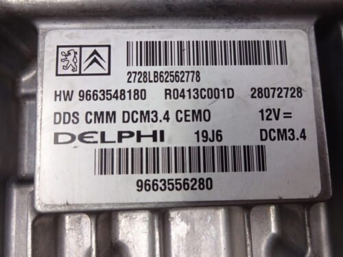 Centralita del motor Peugeot 9663556280 R0413C001D 9663548180  DCM3.4