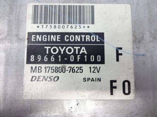 Centralita del motor Toyota Corolla Verso 896610F100 89661-0F100 MB175800-7625