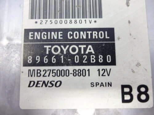 Centralita del motor  TOYOTA T328 89661-02B80 8966102B80 MB275000-8801