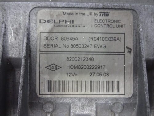 Centralita del motor  RENAULT R0410C039A 8200212348 8200222917