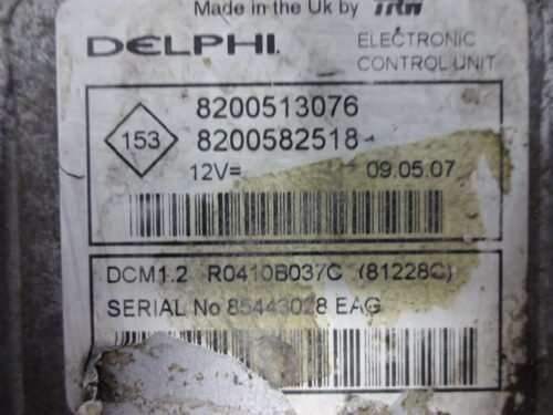 Centralita del motor  Renault R0410B037C 8200513076  8200582518