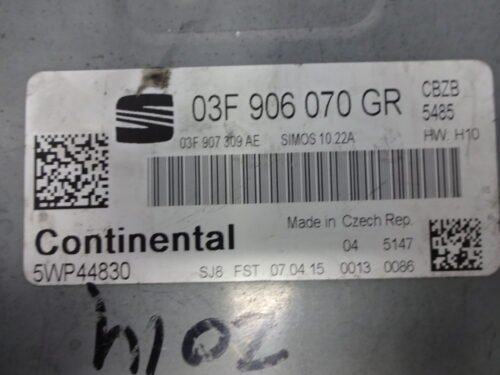 Centralita del motor Seat Ibiza 03F906070GR 03F 906 070 GR 5WP44830