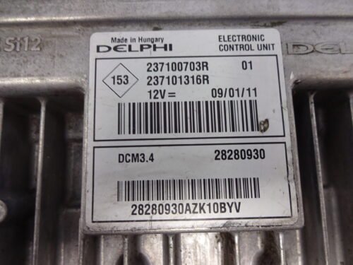 Centralita del motor  RENAULT 237100703R 237101316R