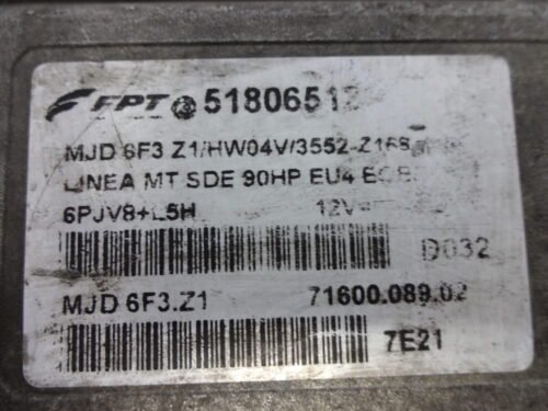 51806512 MJD6F3.Z1 MJD6F3Z1 7160008902 Centralita del motor Fiat 51806512 MJD6F3.Z1 MJD6F3Z1 7160008902