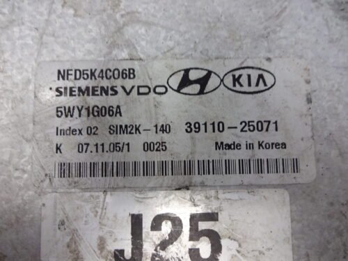 Centralita del motor  Kia Hyundai  39110-25071 3911025071 5WY1G06A SIM2K-140
