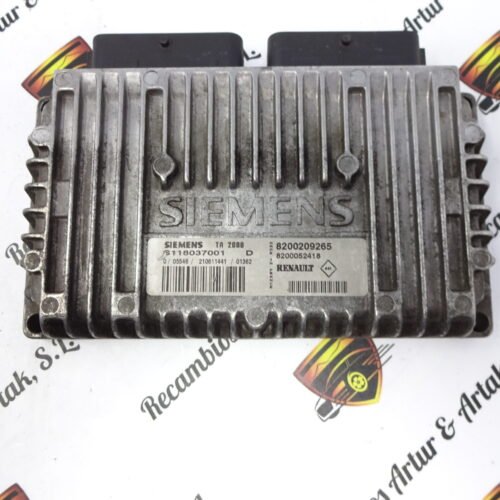 Centralita del motor Renault Clio S118037001D 8200209265 8200052418