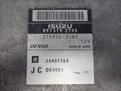 Centralita del motor  Opel  SIGNUM 24451764  8973192745 897319 2745 275800-2183