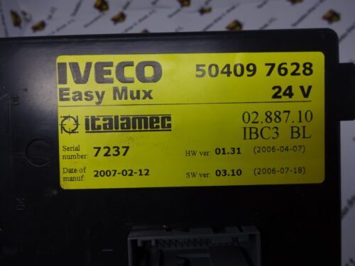 Unidad de control IVECO 504097628 50409 7628 ITALAMEC 24V EASY MUX