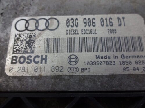 Centralita del motor AUDI A3 0281011892 03G906016DT 03G 90 6016 DT