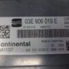 Centralita del motor Seat Ibiza 03E906019E CONTINENTAL 5WA11007