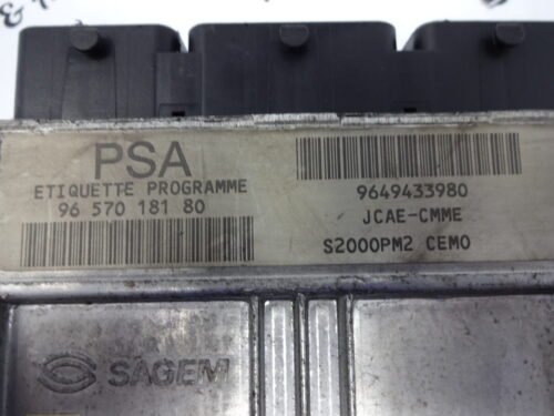 Centralita del motor CITROEN 9657018180 9649433980 84820V02 21585170-8