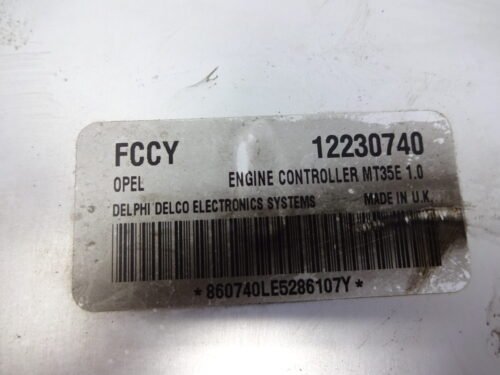 Centralita del motor Opel Astra Vectra Zafira DELPHI DELCO FCCY 12230740 MT35E