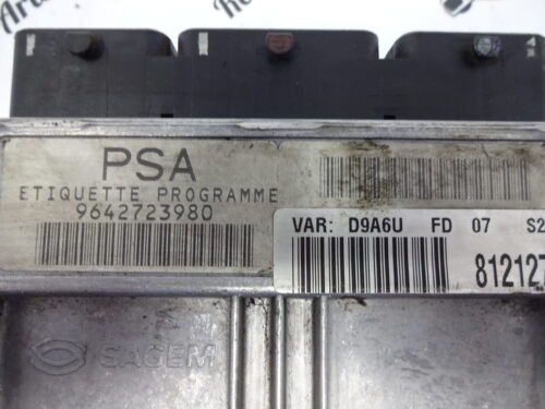 Centralita del motor Peugeot Citroen 9642723980 21645564-6