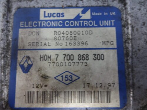 Centralita del motor  Renault Kangoo 7700868300 7700107773 R04080010D