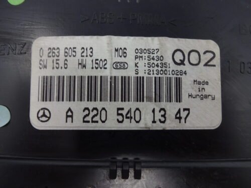 Cuadro de instrumentos Mercedes W220 Clase S A2205401347 0263605213 Q02
