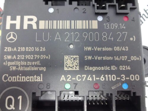 Unidad de control  Mercedes A2129008427 A2188201626 A2129027909