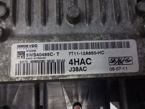 Centralita del motor Ford Transit Conectar 7T1112A650HC 5WS40485CT 5WS40485C-T SID206