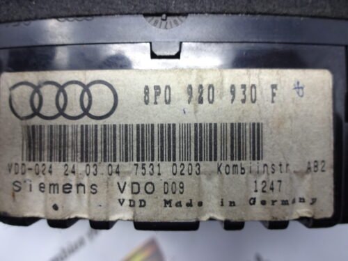 Cuadro de instrumentos  AUDI A3 8P0920930F 8PO920930F 110080223016