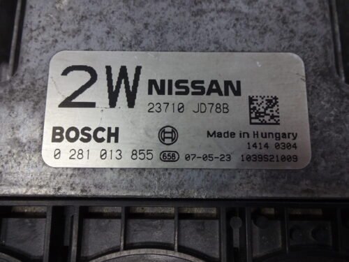 Centralita del motor Nissan Qashqai  2W 23710JD78B 23710 JD78B 0281013855