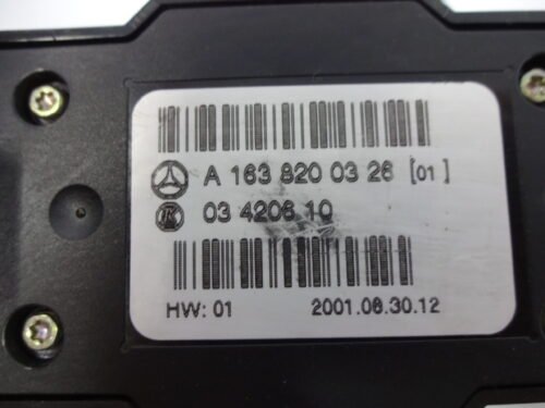 Botonera Elevalunas Mercedes ML270 W163 A1638200326 A 163 820 03 26 03420660