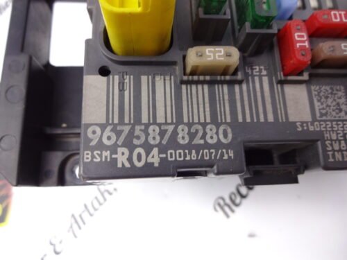 Caja de fusibles CITROEN Peugeot 9675878280 BSM-R04-00