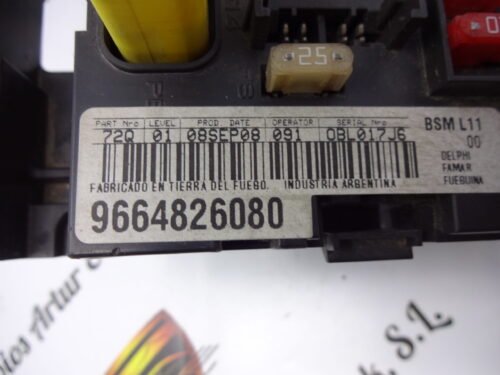 BSM Caja de fusibles Peugeot CITROEN 9664826080 BSM L11