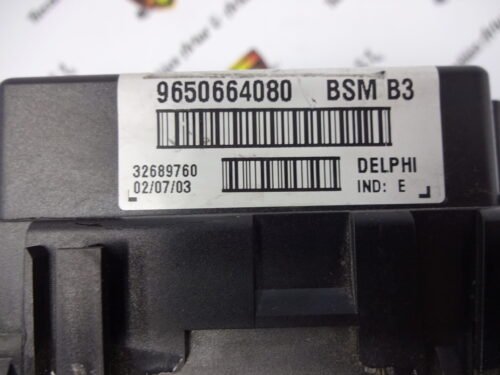 BSM Caja de fusibles CITROEN Peugeot 9650664080 BSM B3 DELPI