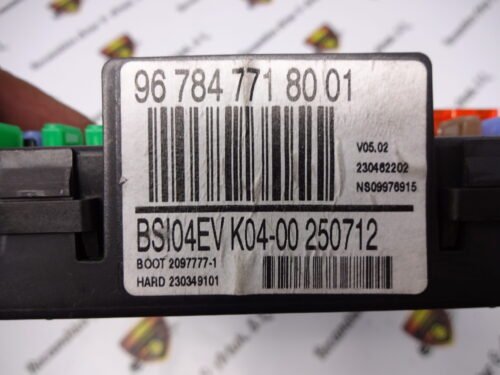 BSI Caja de fusibles  Peugeot Citroen 9678477180 967847718001 BSI04EV K04-00