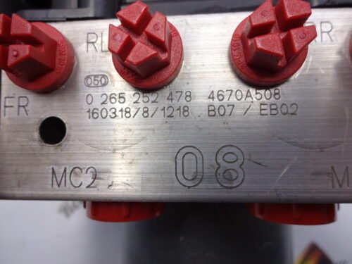 ABS  CITROEN C-ZERO 0265252478 4670A508 0265952116 08