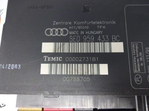 Confort / Audi A4 B6 H11/S0010 TFK 8E0959433BC 8EO959433BC TEMIC 00002731B1